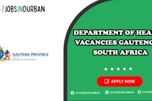 Department of Health Vacancies Gauteng