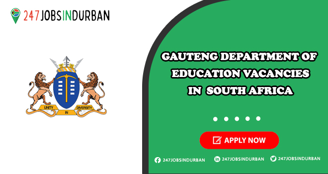 Gauteng Department Of Education Vacancies