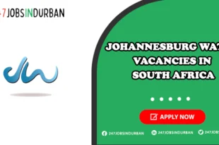 Johannesburg Water Vacancies