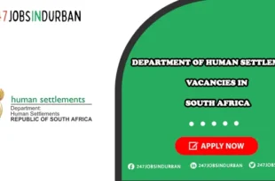 Department Of Human Settlements Vacancies