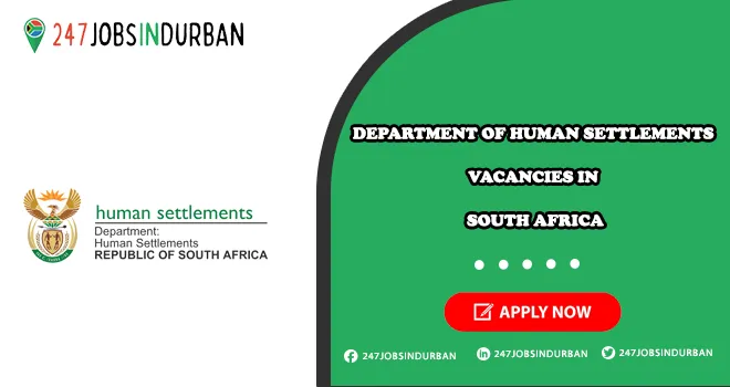 Department Of Human Settlements Vacancies